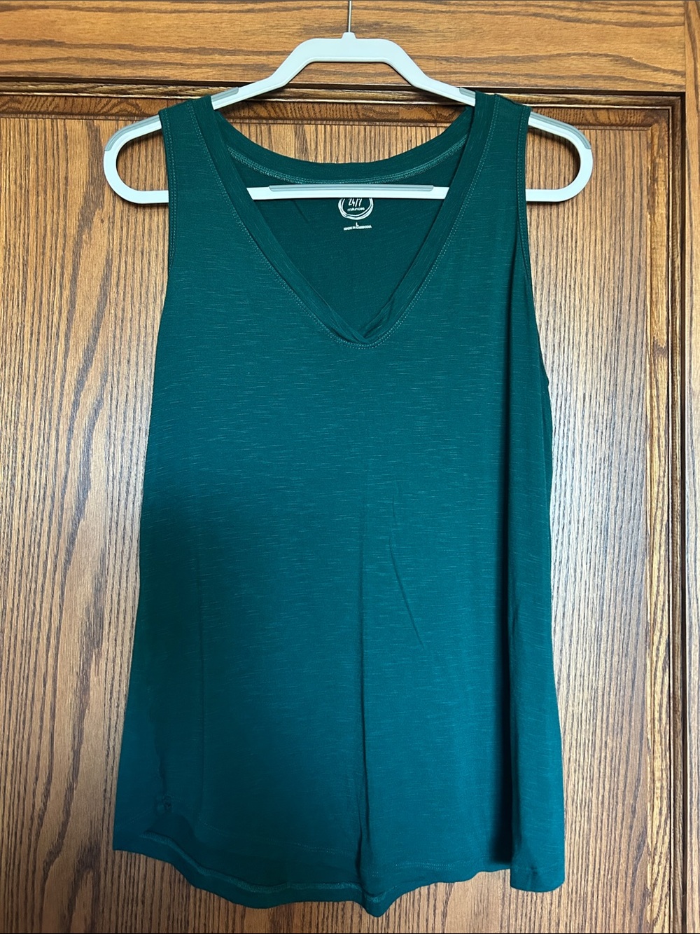 Forrest Green V-Neck Sleeveless Tank Top